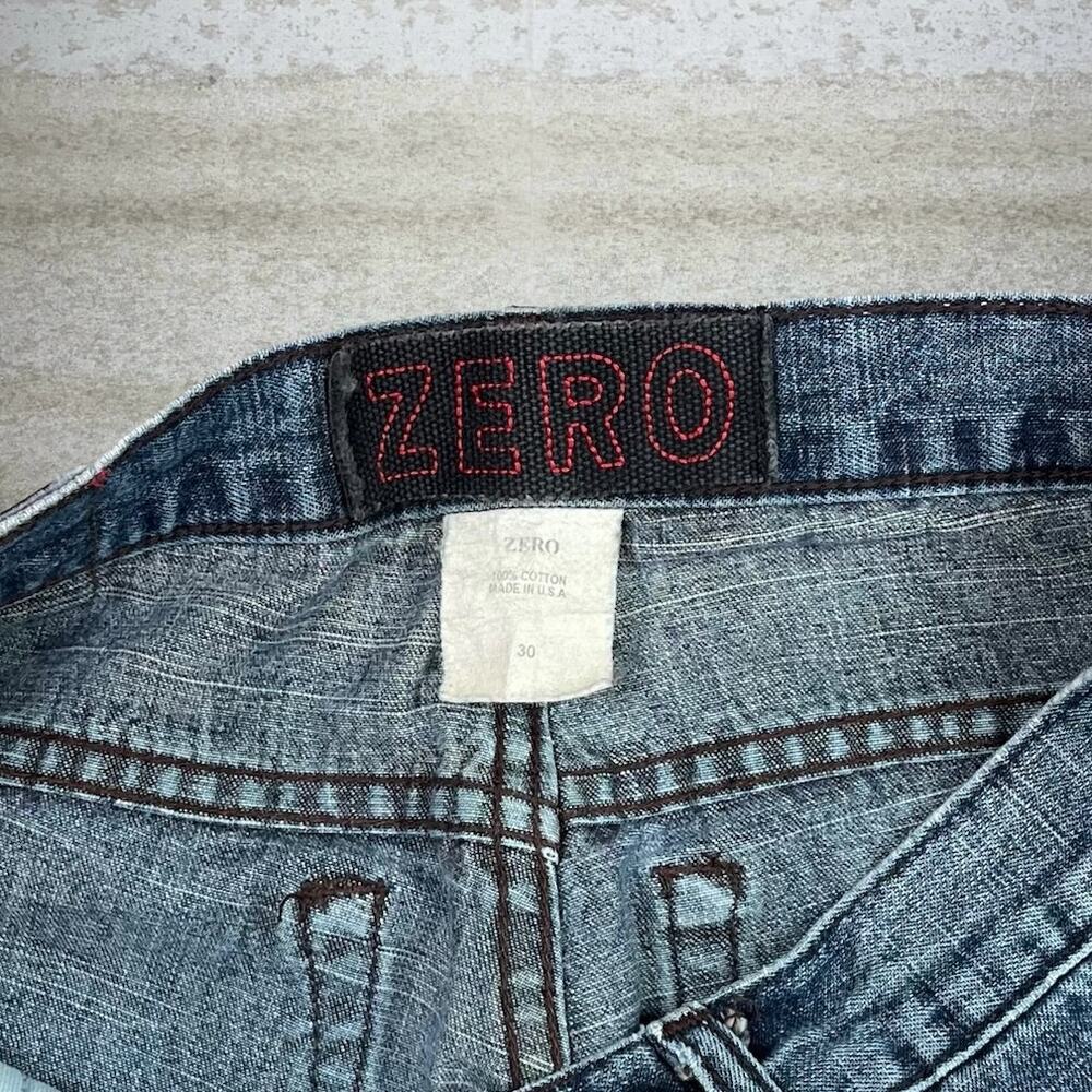 Vintage 90s Zero Jeans 28x32 Medium Wash Skate Denim Made in USA - Picture 4 of 4